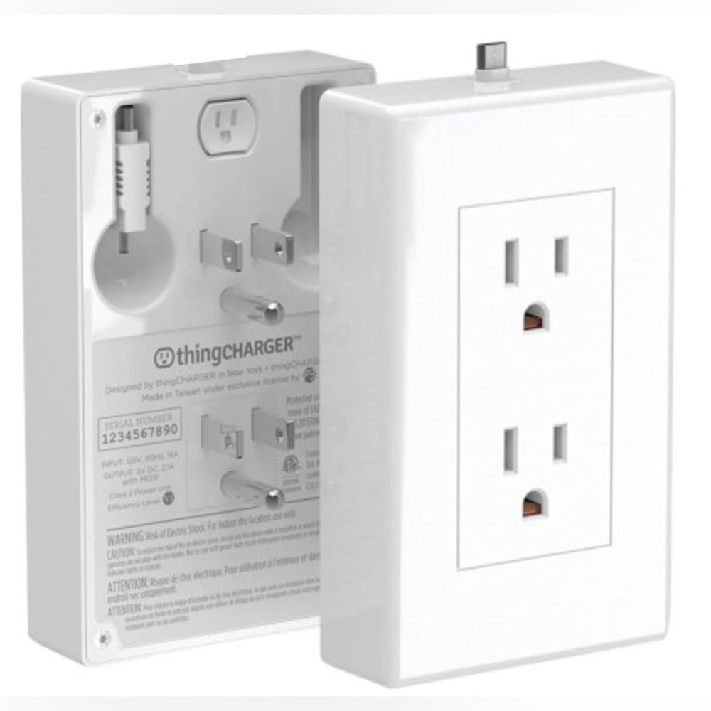 2 pack thingCHARGER 2X with Micro USB Adapter Tip And 2x USB Ports White New